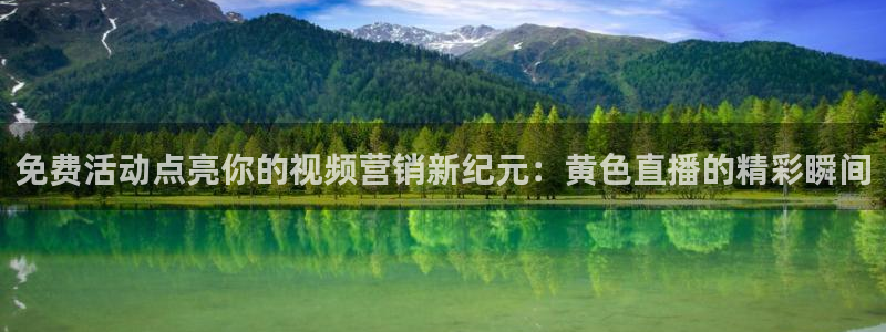 蓝鲸直播体育赛事：免费活动点亮你的视频营销新纪元：黄色直播的精彩瞬间